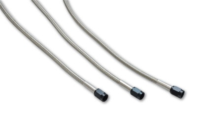 Vibrant Univ Oil Feed Kit 4ft Teflon lined S.S. hose with two -4AN female fittings preassembled vib10277