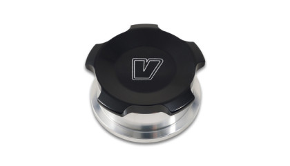 Vibrant 1.5in OD Aluminum Weld Bungs w/ Black Anodized Threaded Cap (incl. O-Ring) vib11289