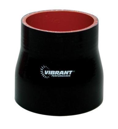 Vibrant 4 Ply Aramid Reducer Coupling 4.5in Inlet x 5in Outlet x 3in Length - Black vib2929