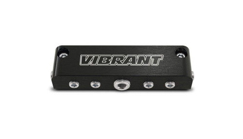Vibrant Aluminum Vacuum Manifold (new design) - Black vib2691