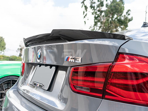 RW Carbon BMW F30 F80 M4 Style Carbon Fiber Trunk Spoiler - bmwf30033