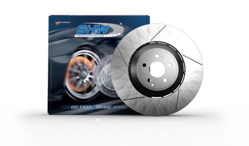 SHW 17-20 Porsche Panamera 4 3.0L w/20in Wheel/Red Caliper w/o Ceramic Brake Left Rear Slot LW Rotor shwPRL49927