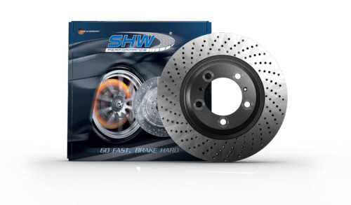 SHW 17-21 Porsche 911 Carrera 3.0L w/o Ceramic Brakes Right Rear Cross-Drilled MB Brake Rotor shwPRR31624