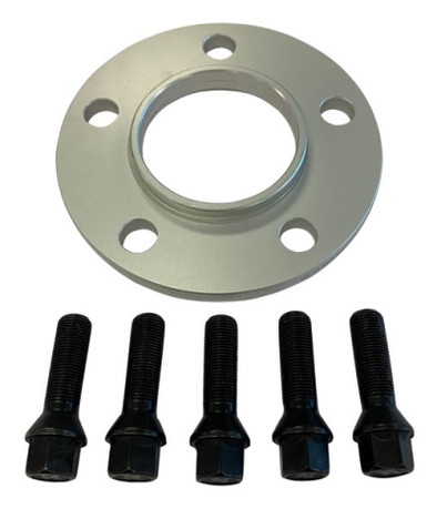 BBS 5mm Spacer Kit BMW 5x120 CB 72.5 - 14x1.25 Bolts (1 Spacer & 5 Black Lug Bolts) bbs09.50.372