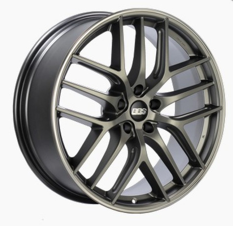 BBS CC-R 20x9.5 5x112 ET20 Satin Platinum Polished Rim Protector Wheel -82mm PFS/Clip Required bbsCC0401PPO