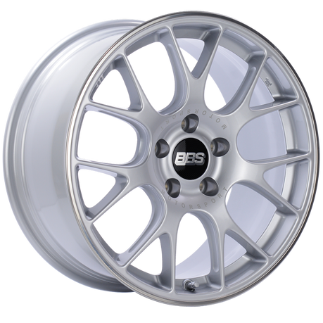 BBS CH-R 18x8.5 5x112 ET47 Brilliant Silver Polished Rim Protector Wheel -82mm PFS/Clip Required bbsCH139SPO