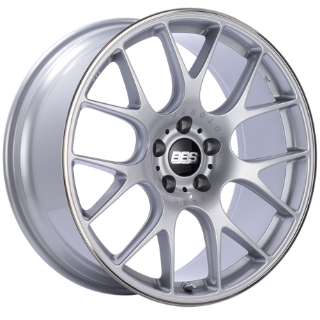 BBS CH-R 20x9 5x120 ET24 Brilliant Silver Polished Rim Protector Wheel -82mm PFS/Clip Required bbsCH100SPO