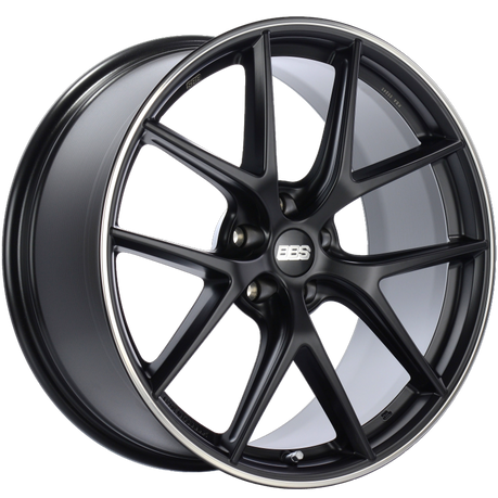 BBS CI-R 20x9 5x112 ET25 Satin Black Polished Rim Protector Wheel -82mm PFS/Clip Required bbsCI0201BPO
