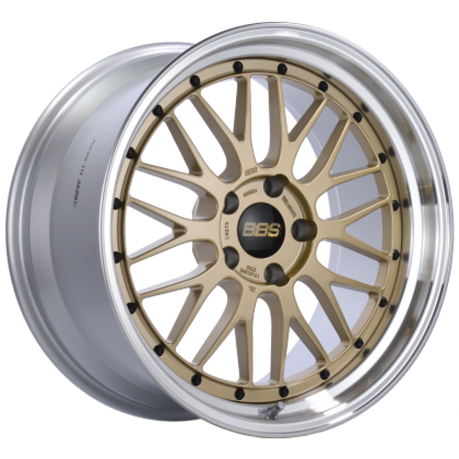 BBS LM 17x9 5x130 ET17 CB71.6 Gold Center Diamond Cut Lip Wheel bbsLM136GPK