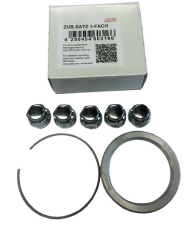 BBS PFS KIT - Nissan / Infiniti - Includes 82mm OD - 66mm ID Ring / 82mm Clip / Lug Nuts bbs09.31.124