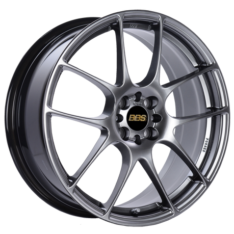 BBS RF 18x7.5 4x100 ET48 Diamond Black Wheel -70mm PFS/Clip Required bbsRF509DBK