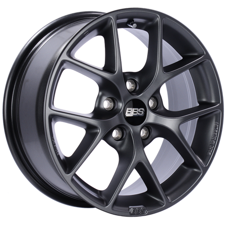 BBS SR 16x7 5x112 ET48 Satin Grey Wheel -82mm PFS/Clip Required bbsSR011SG