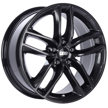 BBS SX 17x7.5 5x112 ET35 Crystal Black Wheel -82mm PFS/Clip Required bbsSX0302CB