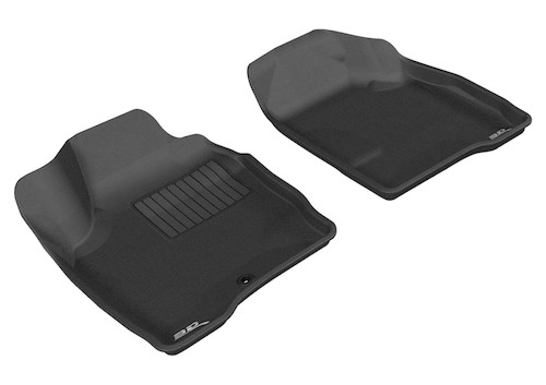 3D MAXpider 2006-2013 Chevrolet Impala/Impala Limited Kagu 1st Row Floormat - Black aceL1CH04311509