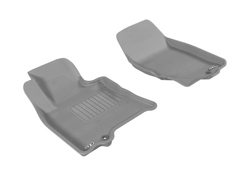 3D MAXpider 2009-2017 Infiniti QX70/QX50/FX35/EX35 Kagu 1st Row Floormat - Gray aceL1IN00311501