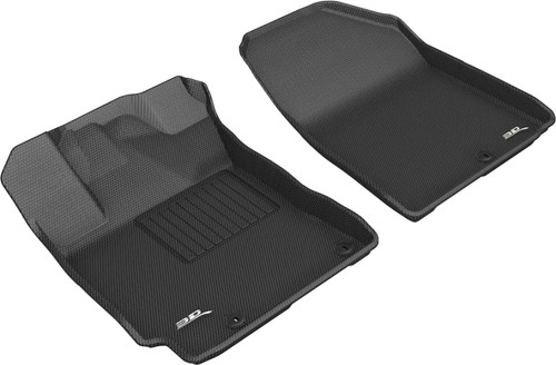 3D MAXpider 2019-2020 Kia Forte Kagu 1st Row Floormat - Black aceL1KA04711509