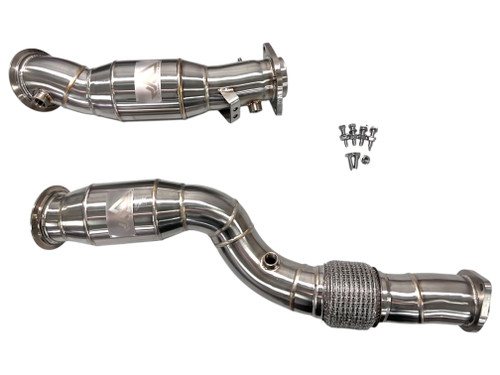 MAD BMW S58 CATTED DOWNPIPES M2 M3 M4 G80 G82 G83 G87 W/ FLEX SECTION