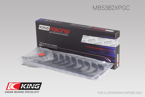 King Subaru EJ20/EJ22/EJ25 (Incl. Turbo) (Size 0.25) pMaxBlack Coated Main Bearing Set kingMB5382XPGC0.25