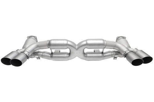SOUL 13-19 Porsche 991.1 / 991.2 Turbo Sport X-Pipe Exhaust - GT2 Style Tips (Signature Satin) solPOR.991T.XES.SLT