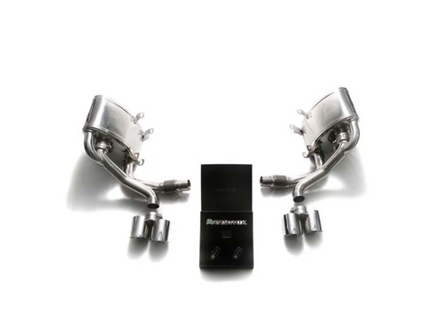 Armytrix Valvetronic Muffler Porsche 997 Carrera 2005-2008 - Chrome Silver Tips - P97N1-QS26C