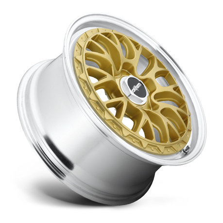 Rotiform R156 LSR Wheel 19x8.5 5x112 35 Offset - Matte Gold Machined rotR156198543+35