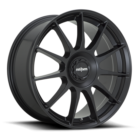 Rotiform R168 DTM Wheel 19x8.5 5x112/5x120 35 Offset - Satin Black rotR1681985F4+35A