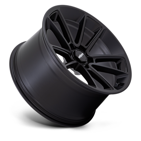 Rotiform R194 BTL Wheel 21x9.5 5x130 55 Offset - Matte Black w/ Blk Cap and Inside Spoke Details rotR194219563+55