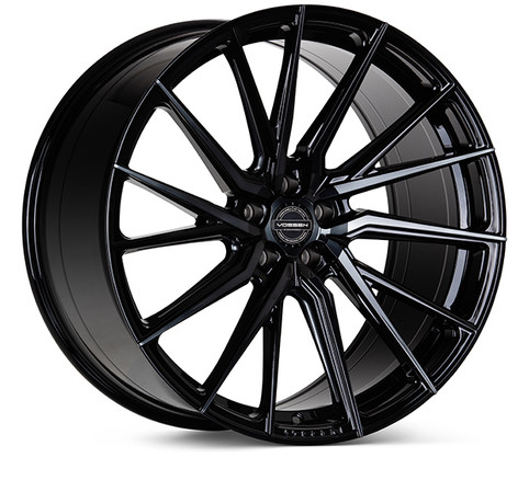 Vossen HF-4T 22x10.5 / 5x120 / ET38 / Deep Face / 72.56 - Double Tinted - Gloss Black - Left vosHF4T-2B44-L