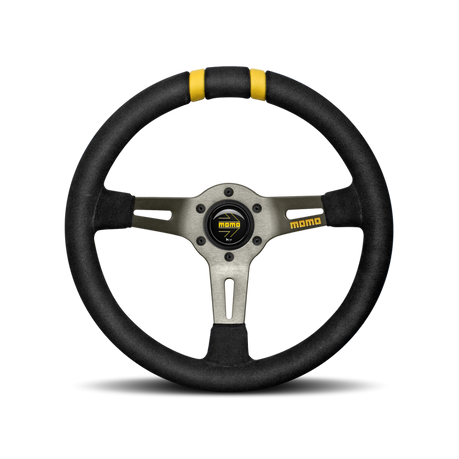 Momo MODDRIFT Steering Wheel 330 mm -  Black Suede/Anth Spokes/2 Stripes momR1907/33S Momo MODDRIFT Steering Wheel 330 mm -  Black Suede/Anth Spokes/2 Stripes momR1907/33S