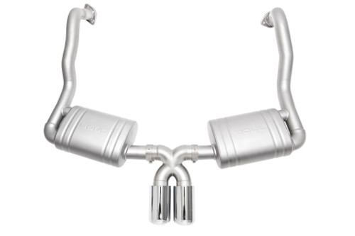 SOUL 13-16 Porsche 981 Cayman / Boxster Performance Exhaust - Polished Chrome Double Wall Tips solPOR.981.ESX.POT