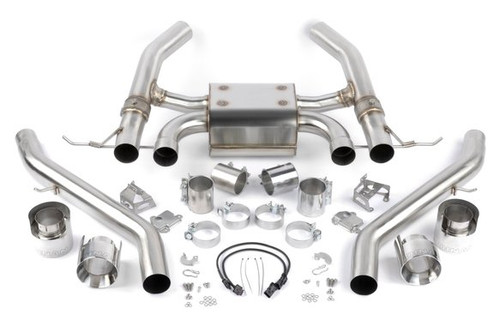 DINAN VALVED AXLE-BACK EXHAUST - 2021-2024 BMW M3/M4 - Polished Stainless Steel Tips - D660-0093 DINAN VALVED AXLE-BACK EXHAUST - 2021-2024 BMW M3/M4 - Polished Stainless Steel Tips - D660-0093
