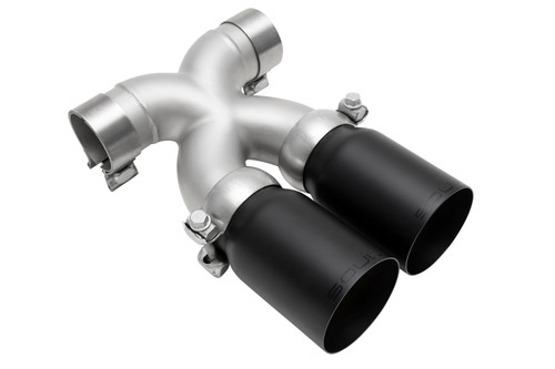 SOUL 05-08 Porsche 987.1 Cayman / Boxster Bolt-On X-Pipe w/ Tips - Long Straight Satin Black Tips solPOR.9871.XT.SWTBL