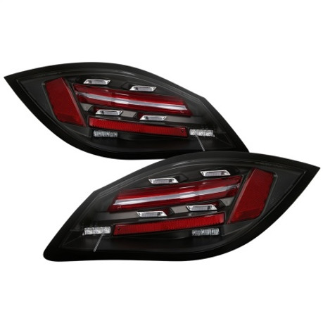 Spyder Porsche 987 Cayman 06-08 / Boxster 09-12 LED Tail Lights - Sequential Signal - Black spy5086839