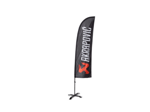 Akrapovic Self standing beach flag set - small  akr801587