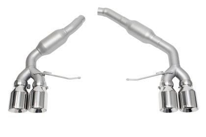 SOUL 2016+ Porsche Macan 2.0T Resonated Muffler Bypass Exhaust - 4in Straight Cut Pol. Chrome Tips solPOR.MAC2.MB.SWT.POL