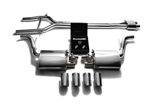 Armytrix Valvetronic Exhaust System Porsche 970 Panamera | S | GTS 3.6/4.8L 2010-2013 - Chrome Silver Tips - P70N1-QS11C