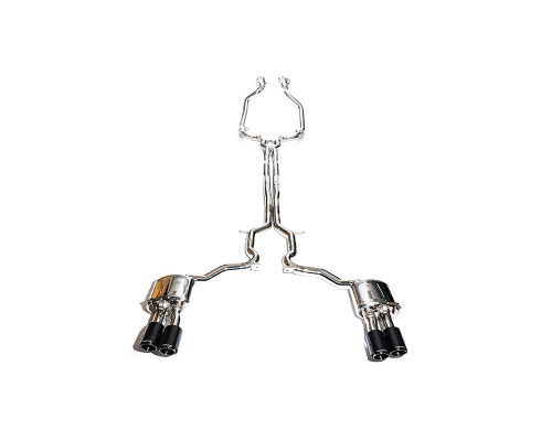 Armytrix Valvetronic Exhaust System Porsche 971 Panamera Turbo | Turbo Sport Turismo | GTS | GTS Sport Turismo 4.0L V8 2017+ - Carbon Fiber Tips - P71T4-QC38