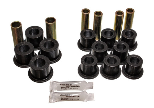 Energy Suspension 06/86-97 Nissan 720/Hardbody P/U 4WD Black Front Leaf Spring Bushing Set eng7.2102G