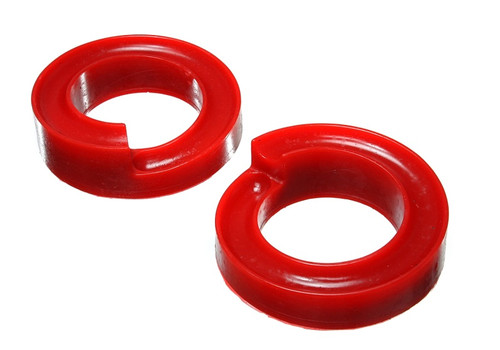 Energy Suspension 2005-07 Ford F-250/F-350 SD 2/4WD Front Coil Spring Isolator Set - Red eng4.6111R