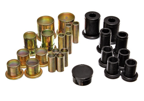 Energy Suspension 73-74 Camaro / 73 GrandAm/GrandPrix Black Control Arm Bushing Set - Complete Set eng3.3104G