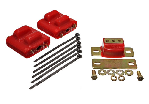 Energy Suspension 87-91 Suburban C10-C30 2WD Red Motor & Transmision Mounts-Zinc Finish eng3.1128R