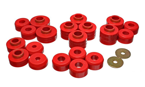 Energy Suspension 83-88 Ford Explorer/Bronco II 2WD / 84-90 Explorer/Bronco II 4WD Red Body Mount Se eng4.4105R
