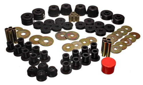 Energy Suspension 85-92 VW Golf/GTI/Jetta / 72-93 Dodge Ramcharger Blk Hyper-flex Master Bushing Set eng5.18101G