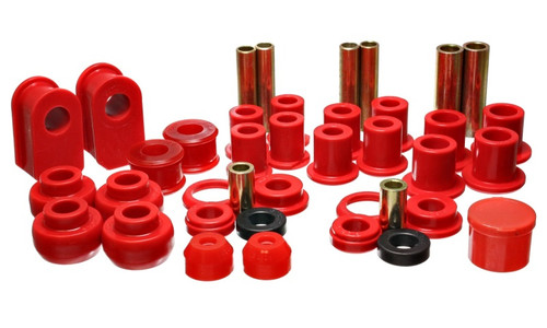 Energy Suspension 92-06 Ford E-250/E-350 Van 2WD Red Hyper-flex Master Bushing Set eng4.18116R