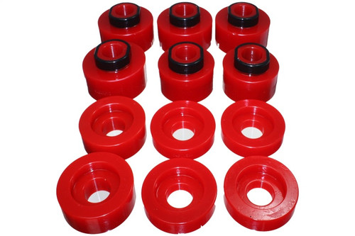 Energy Suspension 08-16 Ford F-250/F-350/F-450/F-550 Super Duty STD/Super Cab Red Body Mount Set eng4.4125R