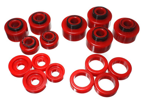 Energy Suspension 99-07 Ford F-250/F-350 SD 2/4WD Crew Cab Body Mount Set - Red eng4.4120R