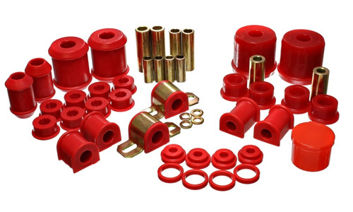 Energy Suspension 00-1/01 Mitsubishi Eclipse FWD Red Hyper-flex Master Bushing Set eng5.18110R Energy Suspension 00-1/01 Mitsubishi Eclipse FWD Red Hyper-flex Master Bushing Set eng5.18110R