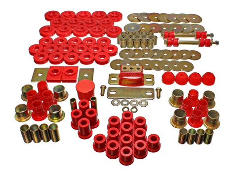 Energy Suspension 55-57 Chevrolet Belair/El Camino/Impala Red Hyper-Flex Master Bushing Set eng3.18121R