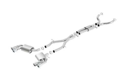Borla 16-17 Camaro SS 6.2L Dual Tip Dual Split Rear Exit Dual Mode Catback Exhaust (NPP) bor140687 Borla 16-17 Camaro SS 6.2L Dual Tip Dual Split Rear Exit Dual Mode Catback Exhaust (NPP) bor140687