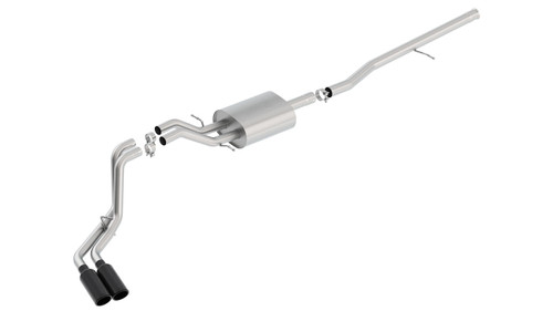 Borla S-Type Cat-Back 14-15 Sierra 1500 Std Bed/CC Short Bed 143.5in WB Side Exit Exhaust Black Tips bor140550BC Borla S-Type Cat-Back 14-15 Sierra 1500 Std Bed/CC Short Bed 143.5in WB Side Exit Exhaust Black Tips bor140550BC